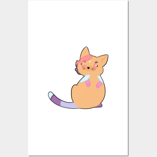 glimmer cat Posters and Art